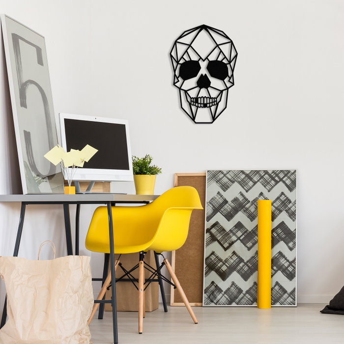 Wallity Skull Metal Decor Negro Wallity Skull Metal Decor Negro